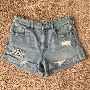 Pacsun 27 Waist Light Wash Mom Short Denim Jean Shorts